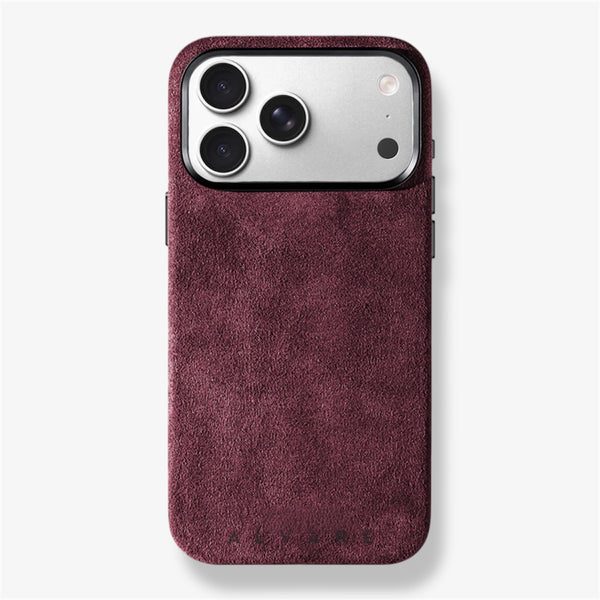 iPhone Alcantara Case - Red
